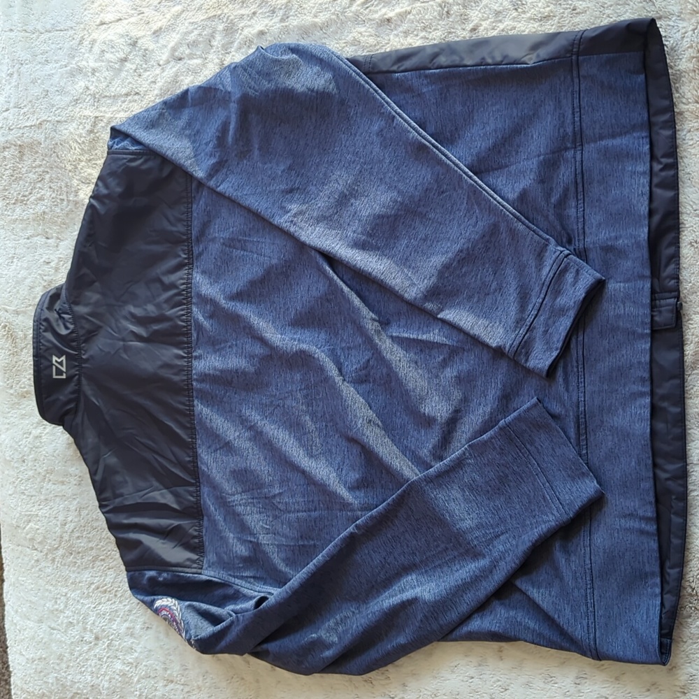 Cutter & Buck Navy Blue Stealth Hybrid Quilted Full Zip Windbreaker Size XL - Picture 6 of 6